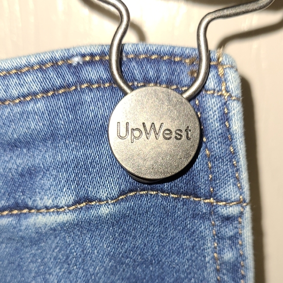 NWT UpWest Blue Denim Bib Overalls Cottagecore Boho Beach Small - Picture 5 of 9